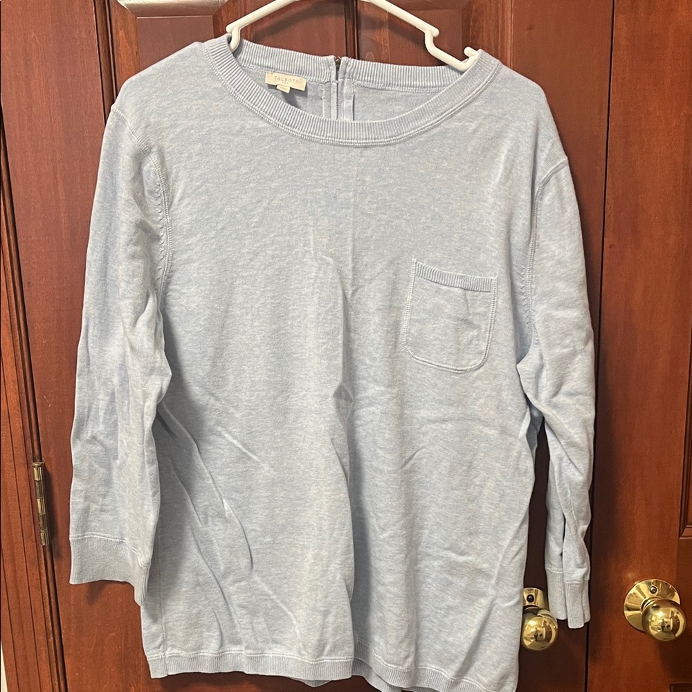 Talbots Light Blue Long Sleeve Sweater